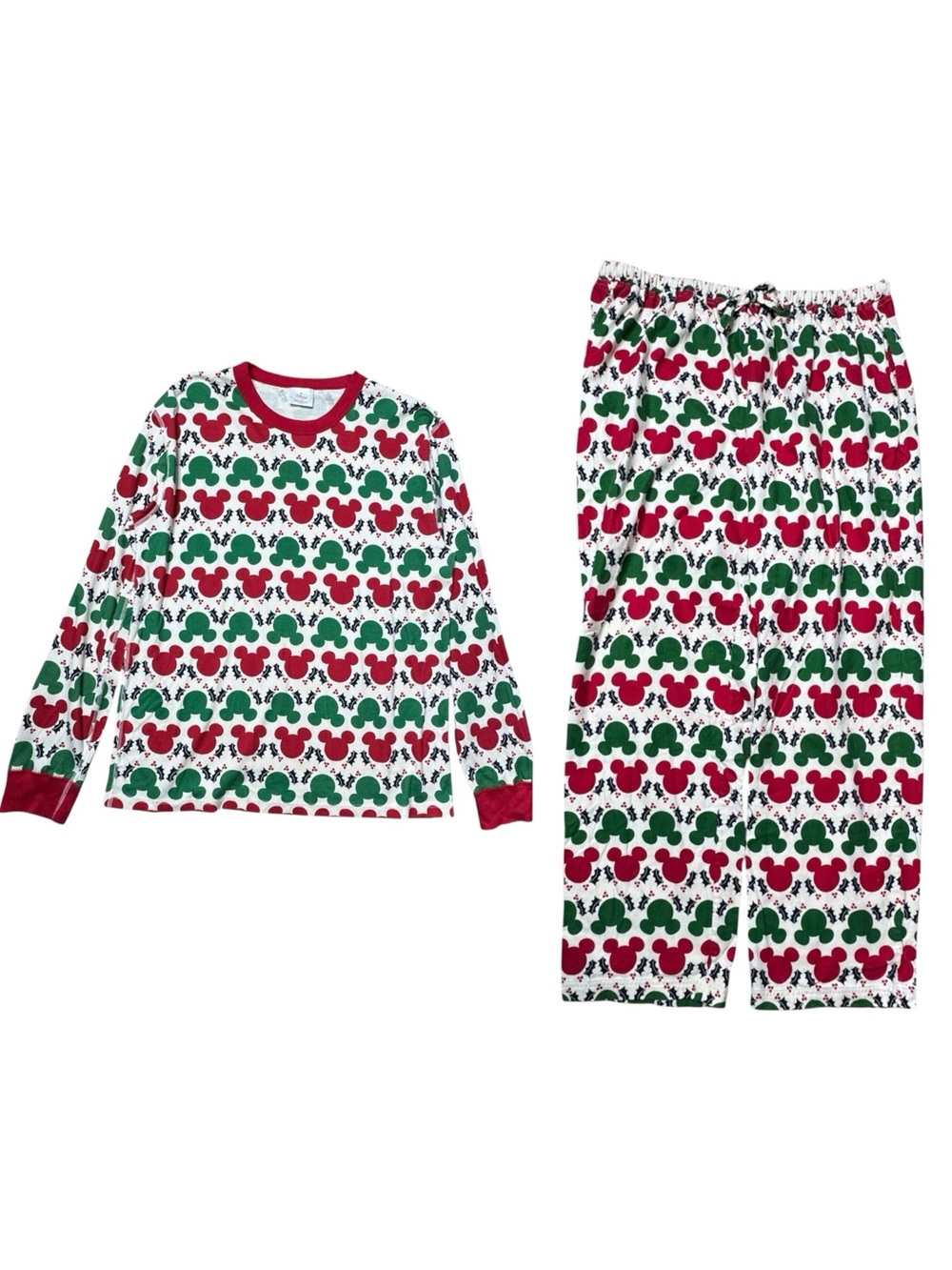 Disney Collection by Hanna Andersson Mickey Mouse Garland Flannel Pajama Set XL
